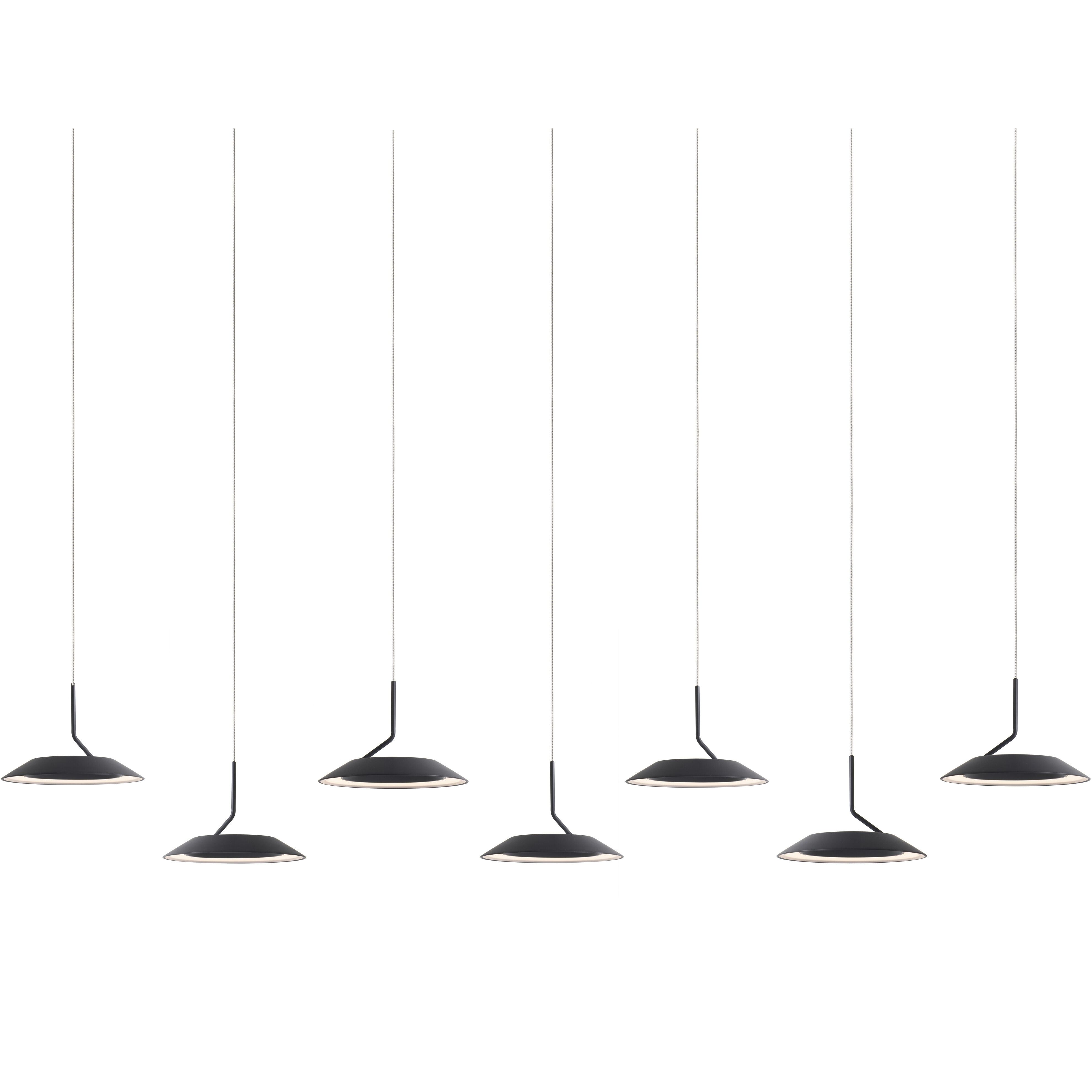 Royyo LED 6.5 inch Matte black Pendant Ceiling Light